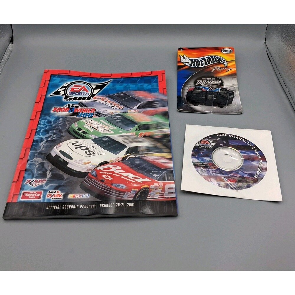 NASCAR Official October 2001 Talladega EA Sports 500 Racing Program & Die-cast